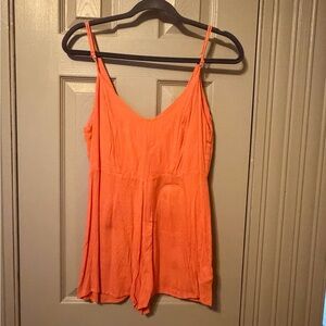 Women's Orange Romper